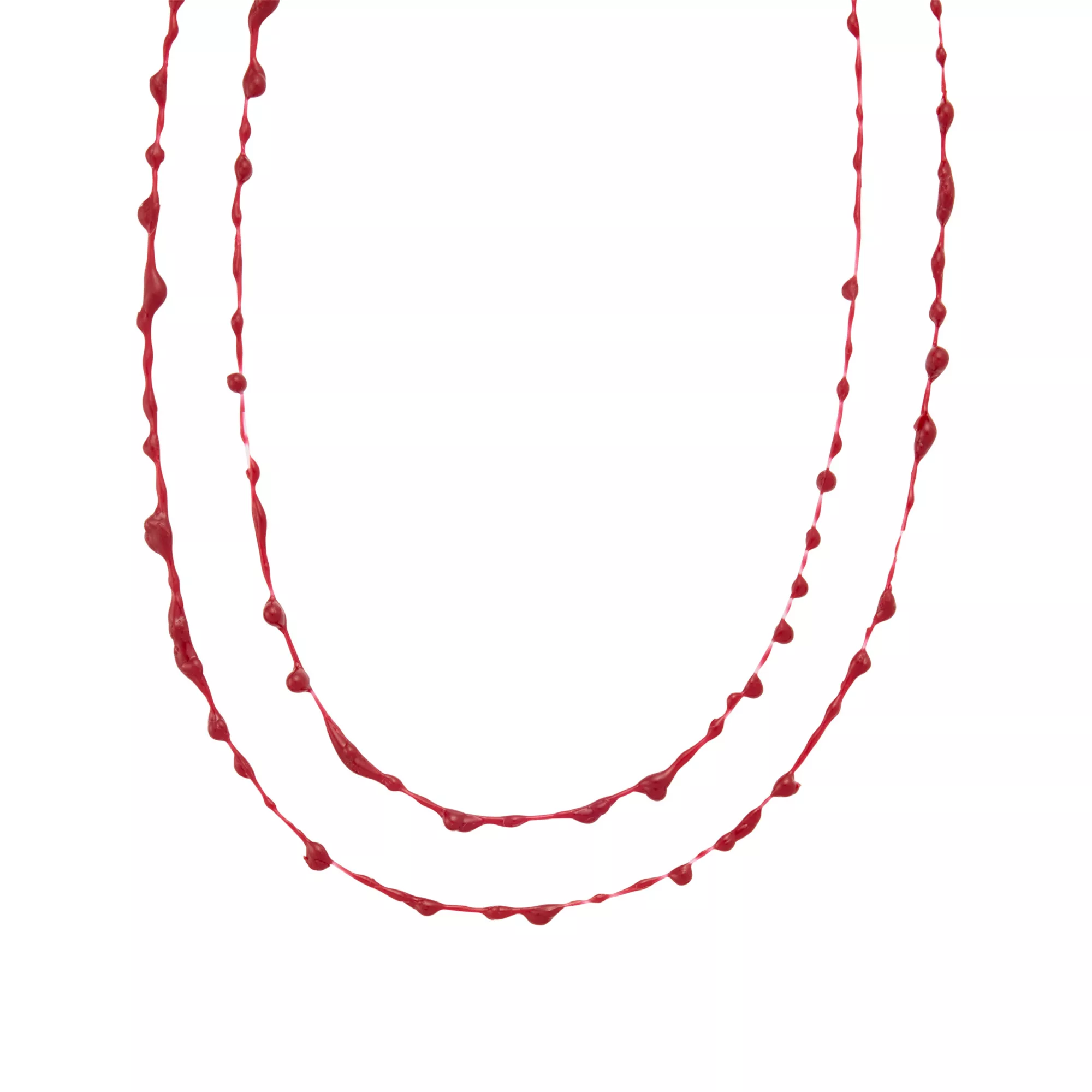 2 Row Blood Drip Chain Choker Necklace at Spencer's