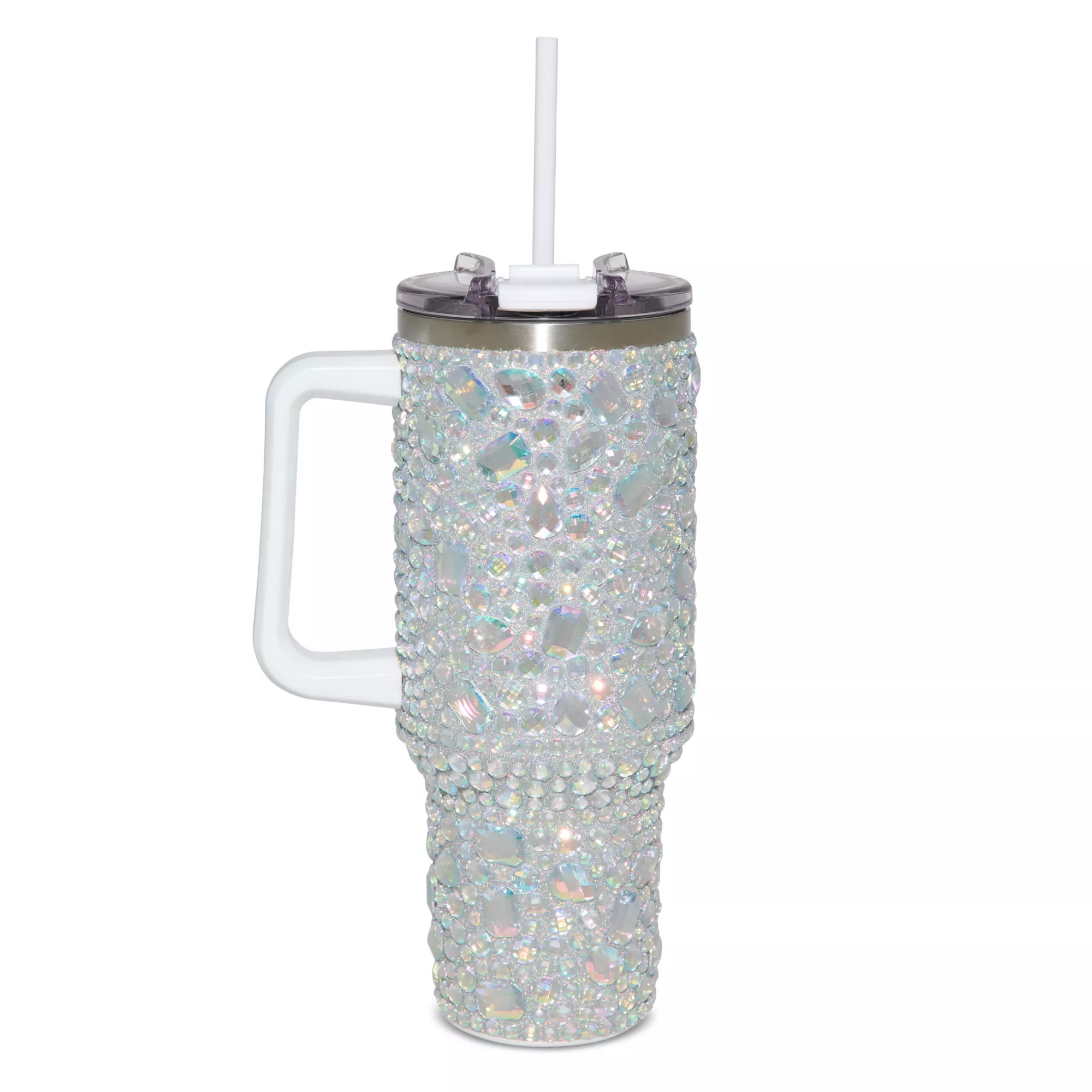 Bedazzled Gemstone Travel Tumbler with Straw - 40 oz. at Spencer's