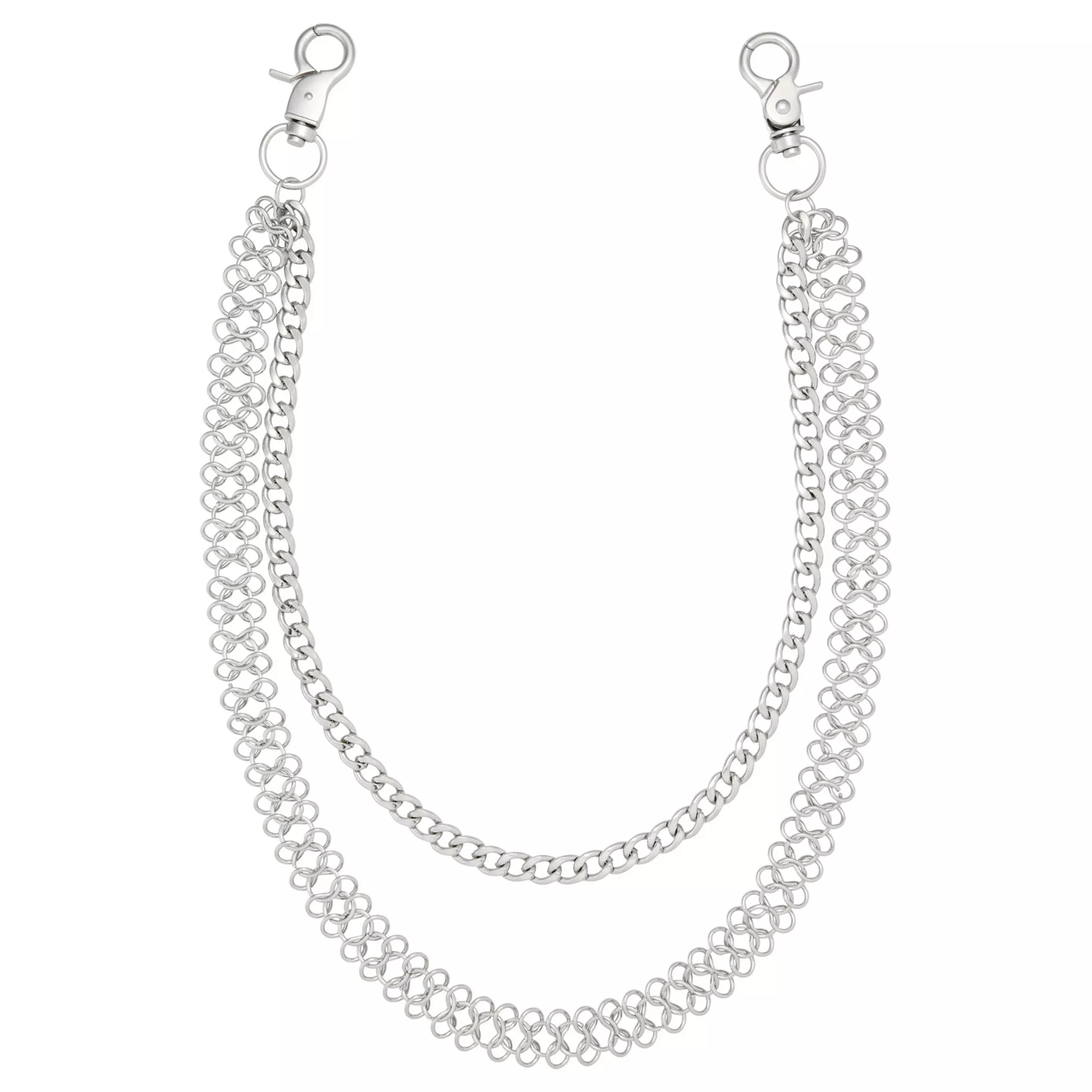 2 Row Silver-Tone Link Bike Wallet Chain at Spencer's