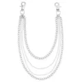 4 Row Silver-Tone Bike Wallet Chain at Spencer's