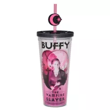 Buffy the Vampire Slayer Cup with Straw Topper - 24 oz. at Spencer's