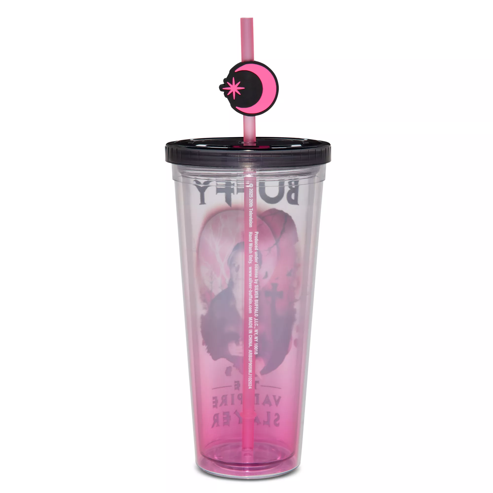 Buffy the Vampire Slayer Cup with Straw Topper - 24 oz. at Spencer's