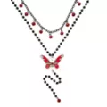 Butterfly Layered Rosary Necklace at Spencer's