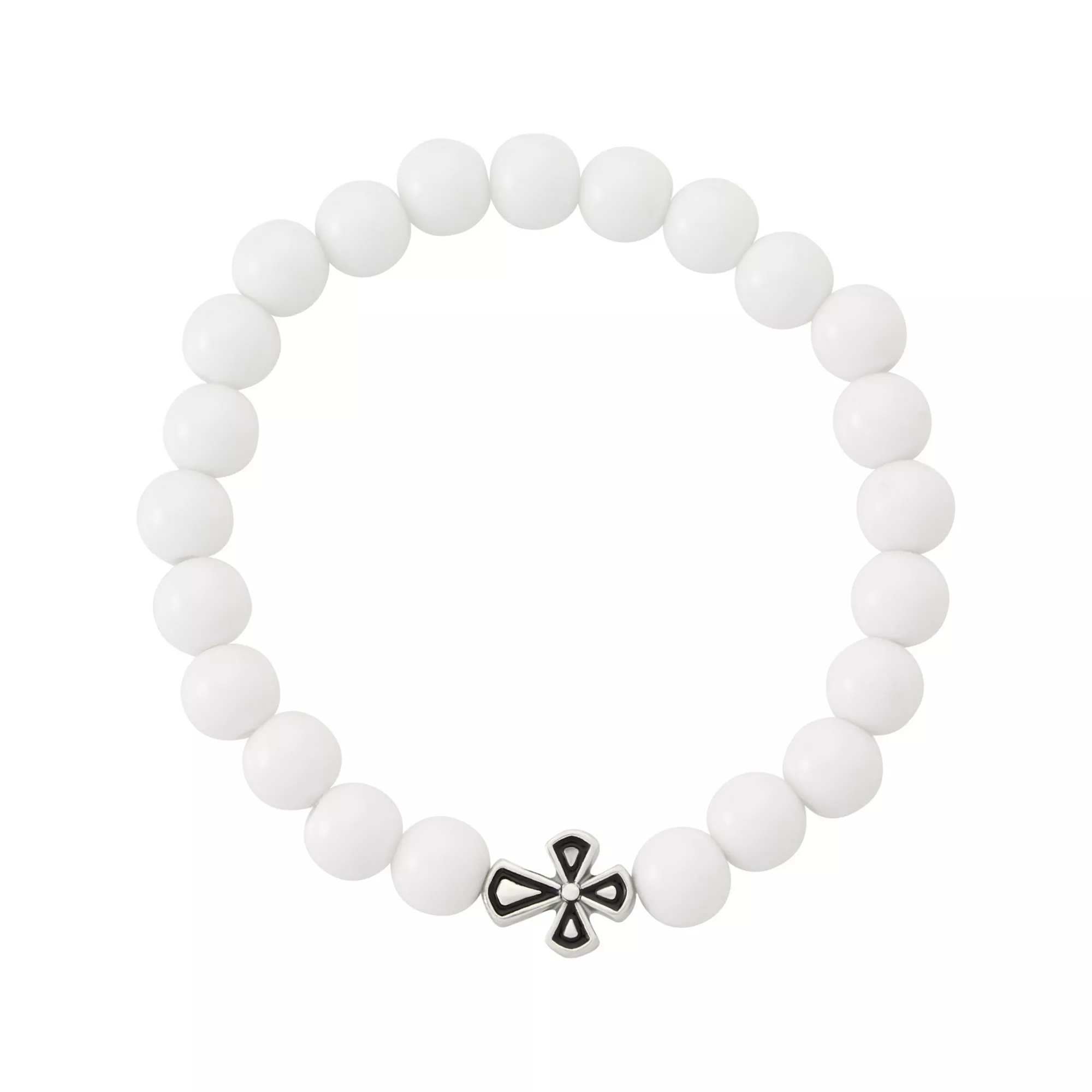 Black and White Cross Long Distance Bracelets - 2 Pack at Spencer's
