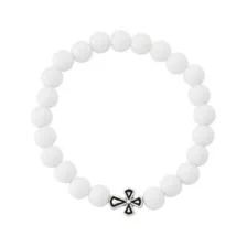Black and White Cross Long Distance Bracelets - 2 Pack at Spencer's