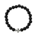 Black and White Cross Long Distance Bracelets - 2 Pack at Spencer's