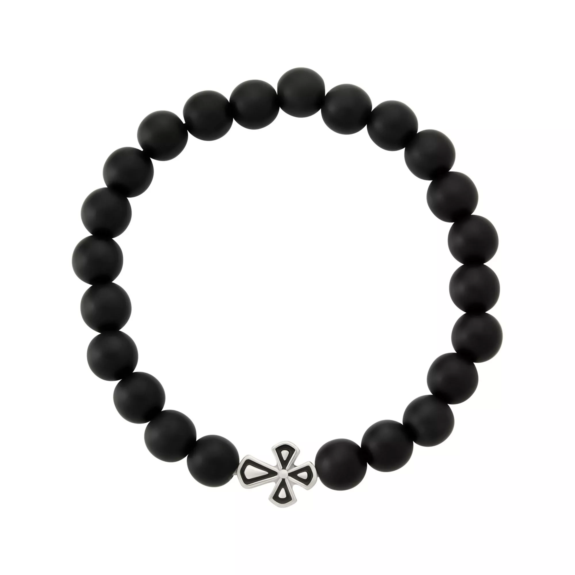 Black and White Cross Long Distance Bracelets - 2 Pack at Spencer's