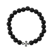 Black and White Cross Long Distance Bracelets - 2 Pack at Spencer's