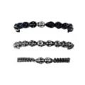 Multi-Pack Skull Head Bracelets - 3 Pack at Spencer's