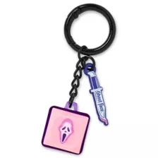 Ghost Face Pink Clicker Keychain at Spencer's