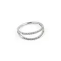 Silver-Tone 2-Row Hinged Hoop Nose Ring - 20 Gauge at Spencer's