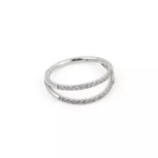 Silver-Tone 2-Row Hinged Hoop Nose Ring - 20 Gauge at Spencer's