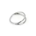 Silver-Tone 2-Row Hinged Hoop Nose Ring - 20 Gauge at Spencer's