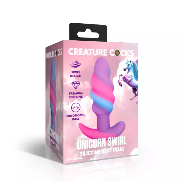 Creature Cocks Unicorn Swirl Butt Plug at Spencer's