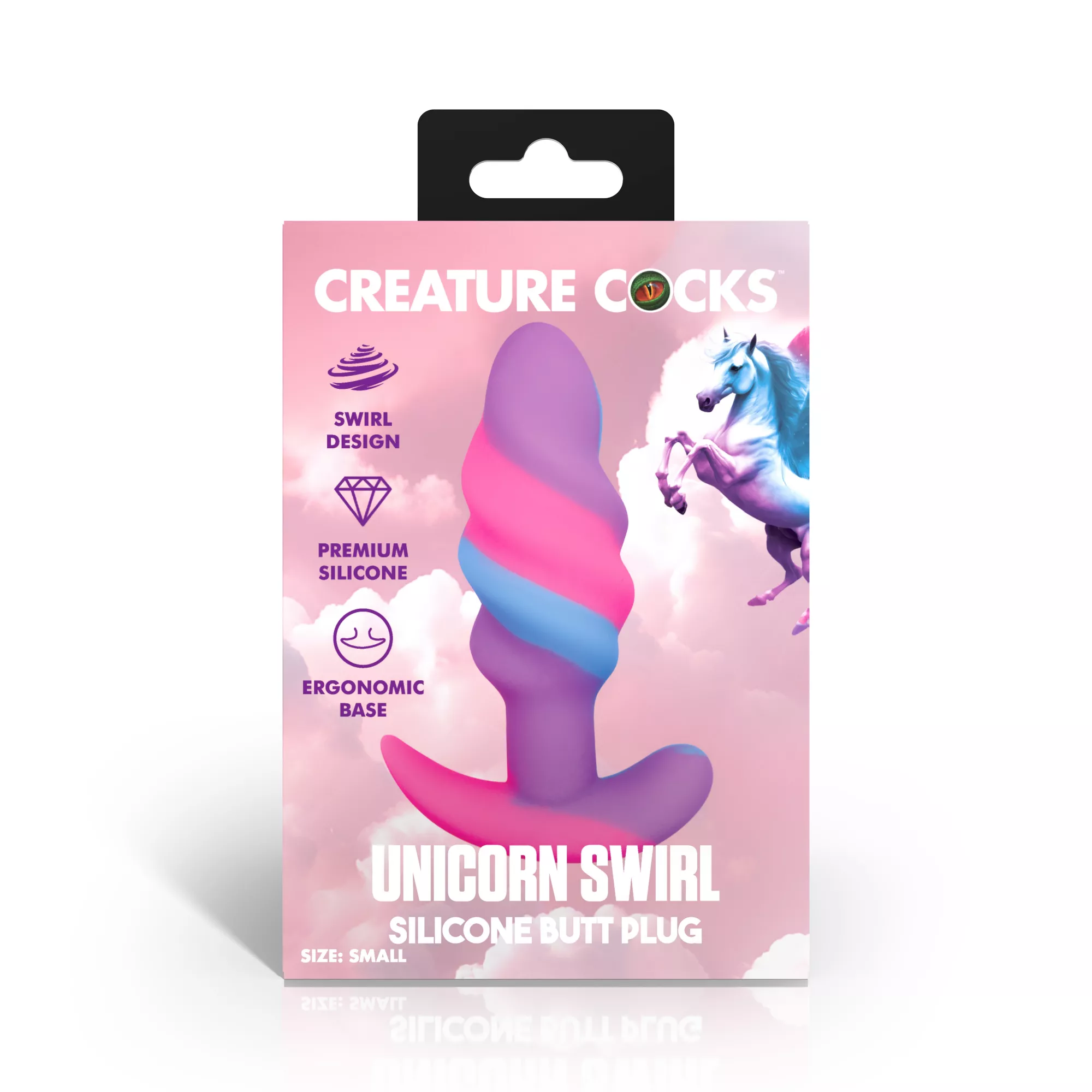 Creature Cocks Unicorn Swirl Butt Plug at Spencer's