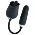 Black Secret Garden 2 in 1 Thrusting Massager - Hott Love Extreme at Spencer's