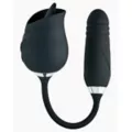Black Secret Garden 2 in 1 Thrusting Massager - Hott Love Extreme at Spencer's
