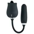 Black Secret Garden 2 in 1 Thrusting Massager - Hott Love Extreme at Spencer's