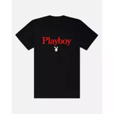 Playboy Bunny Logo Red Text T Shirt at Spencer's