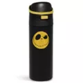 Jack Skellington Black and Yellow Flip Top Water Bottle 24 oz. - The Nightmare Before Christmas at Spencer's