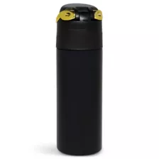 Jack Skellington Black and Yellow Flip Top Water Bottle 24 oz. - The Nightmare Before Christmas at Spencer's