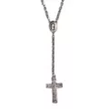 Silvertone Chain Rosary Necklace at Spencer's