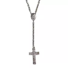 Silvertone Chain Rosary Necklace at Spencer's