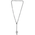 Silvertone Chain Rosary Necklace at Spencer's