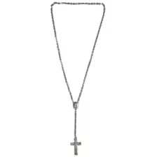 Silvertone Chain Rosary Necklace at Spencer's