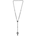 Black Chain Rosary Necklace at Spencer's