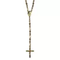 Goldtone Chain Rosary Necklace at Spencer's