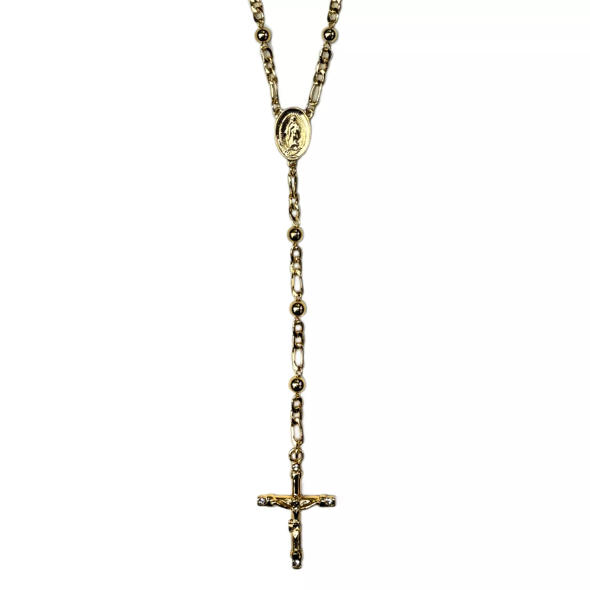 Goldtone Chain Rosary Necklace at Spencer's
