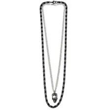 Skull Chain Necklace Set at Spencer's