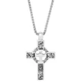 Gothic Cross Silver-Tone Necklace at Spencer's