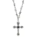 Barbed Wire Cross Necklace at Spencer's