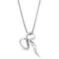Twisted Snake Silver-Tone Necklace at Spencer's