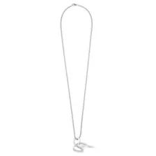 Twisted Snake Silver-Tone Necklace at Spencer's