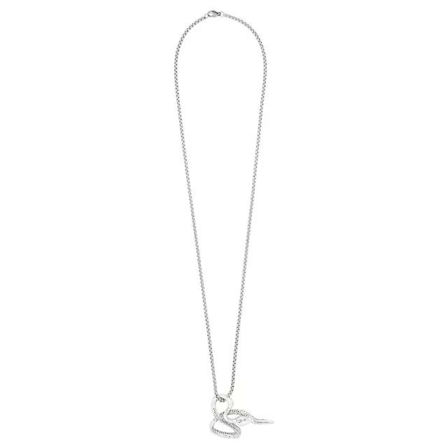 Twisted Snake Silver-Tone Necklace at Spencer's