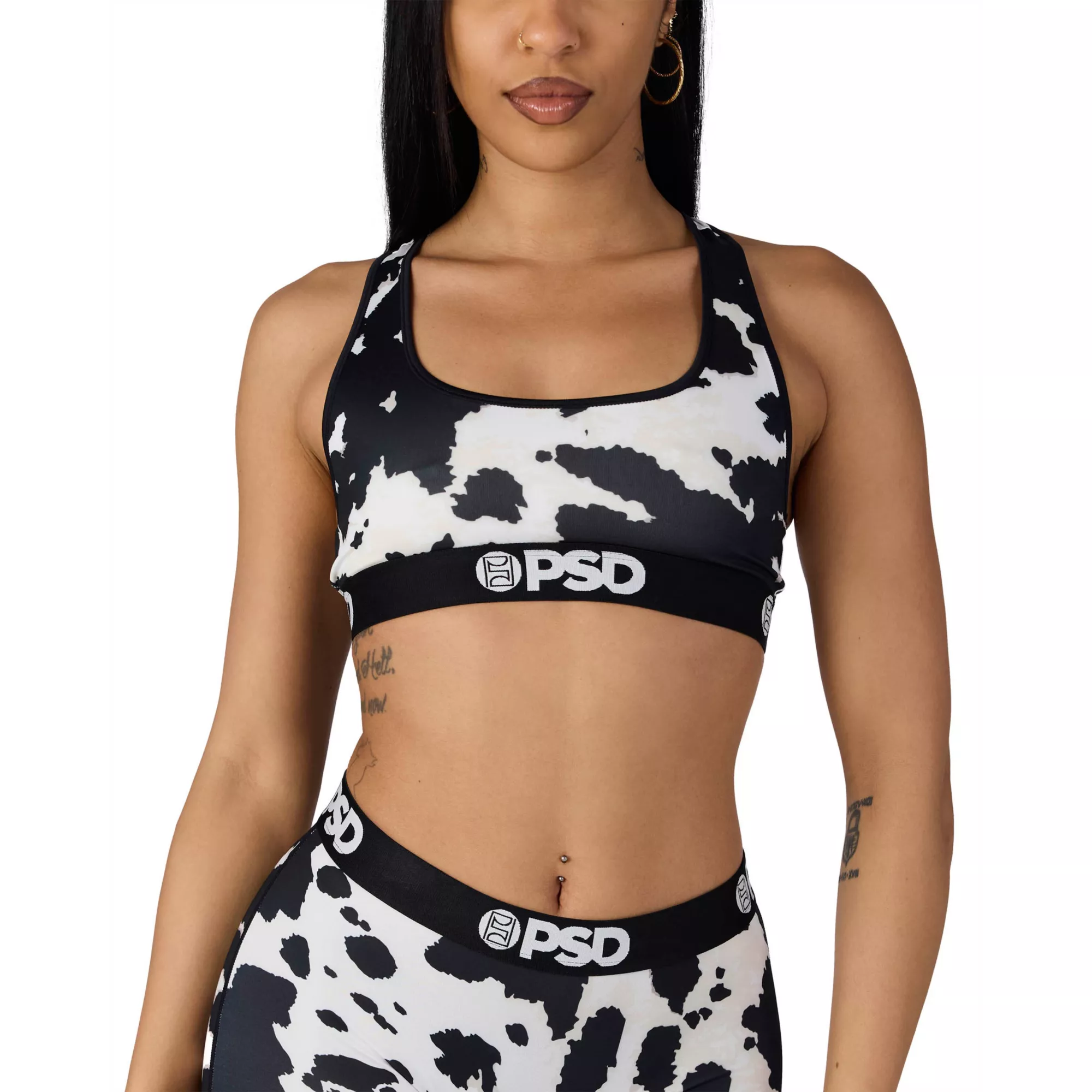 PSD Cow Print Sports Bra at Spencer's