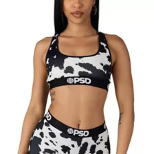 PSD Cow Print Sports Bra at Spencer's