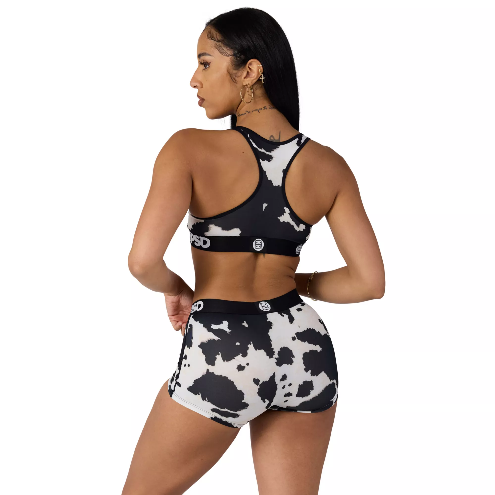 PSD Cow Print Sports Bra at Spencer's
