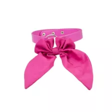 Oversized Pink Bow Choker Necklace at Spencer's