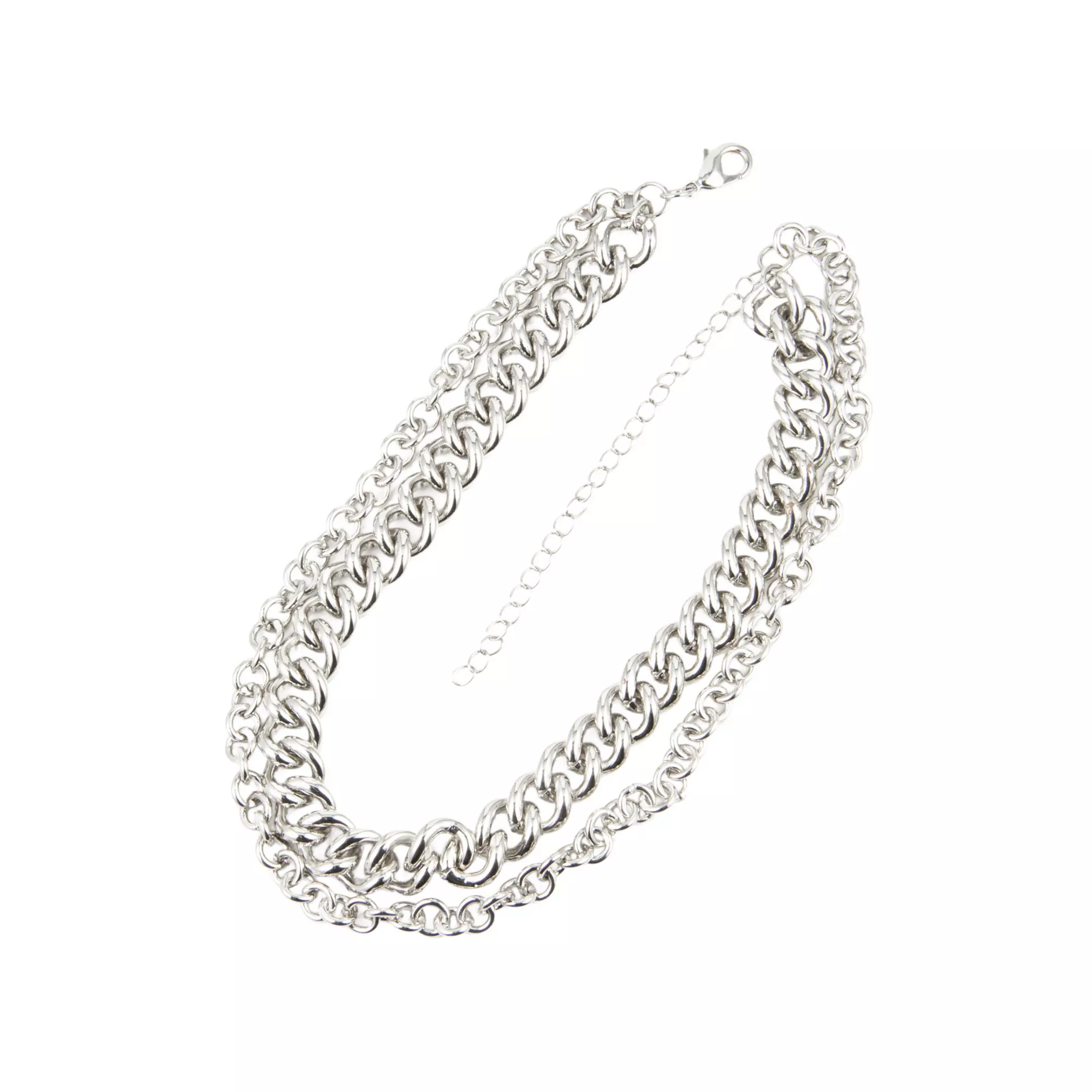 Silvertone Chain Choker Necklace at Spencer's