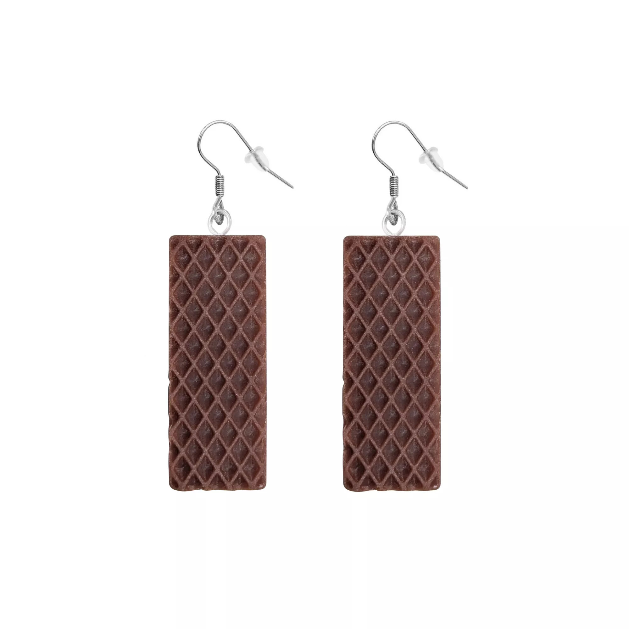 Chocolate Wafer Dangle Earrings at Spencer's