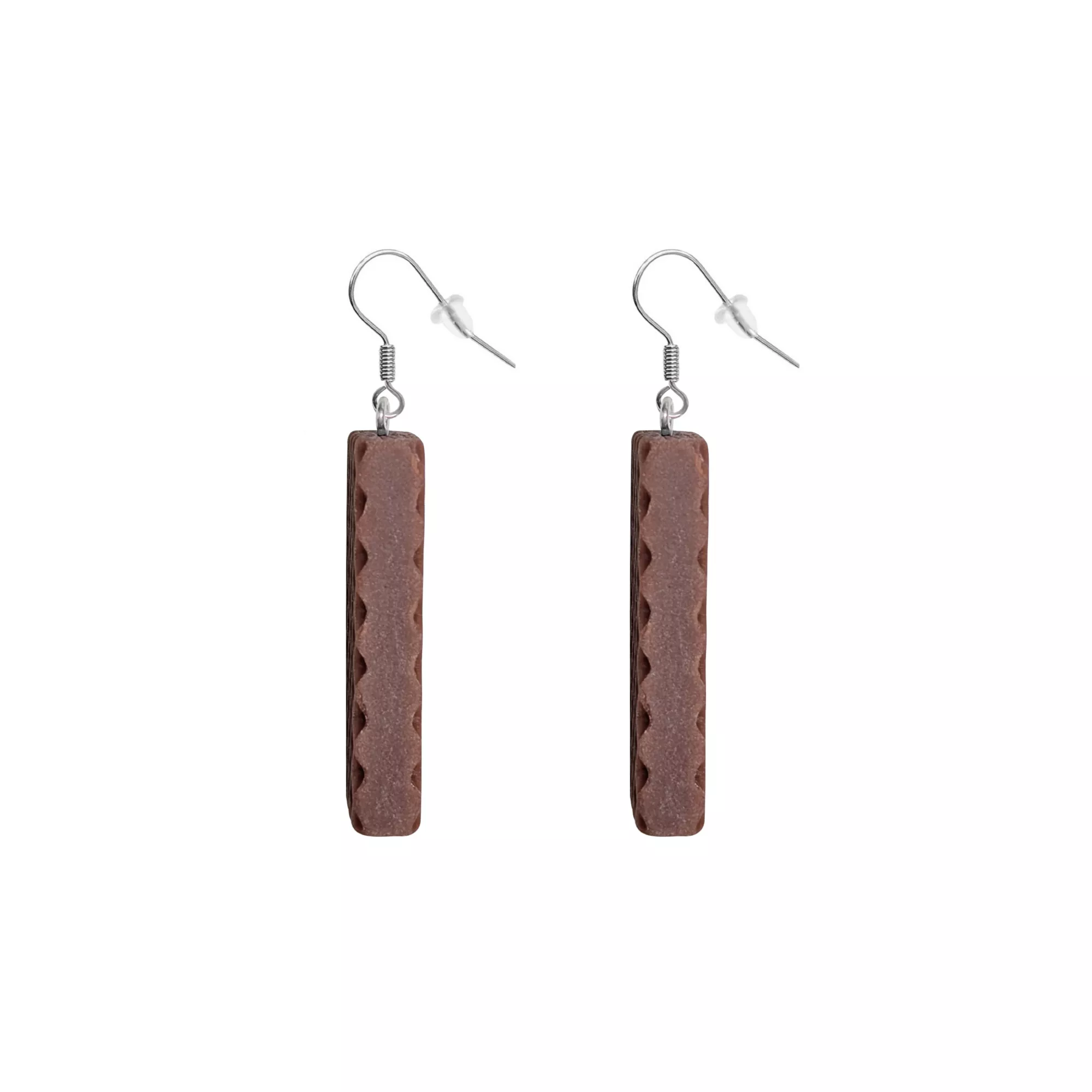 Chocolate Wafer Dangle Earrings at Spencer's