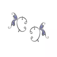 Blue Butterfly Wing Ear Cuffs at Spencer's