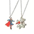 Superman and Krypto Best Friend Necklace Set at Spencer's
