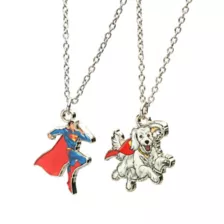 Superman and Krypto Best Friend Necklace Set at Spencer's