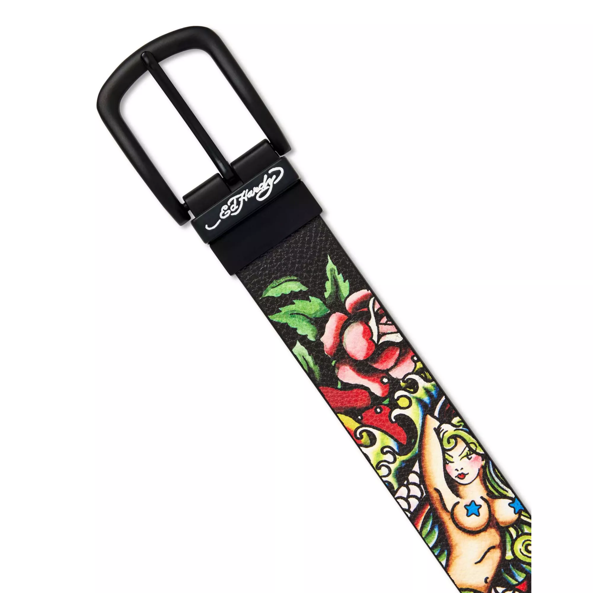 Nautical Tattoo Print Belt - Ed Hardy