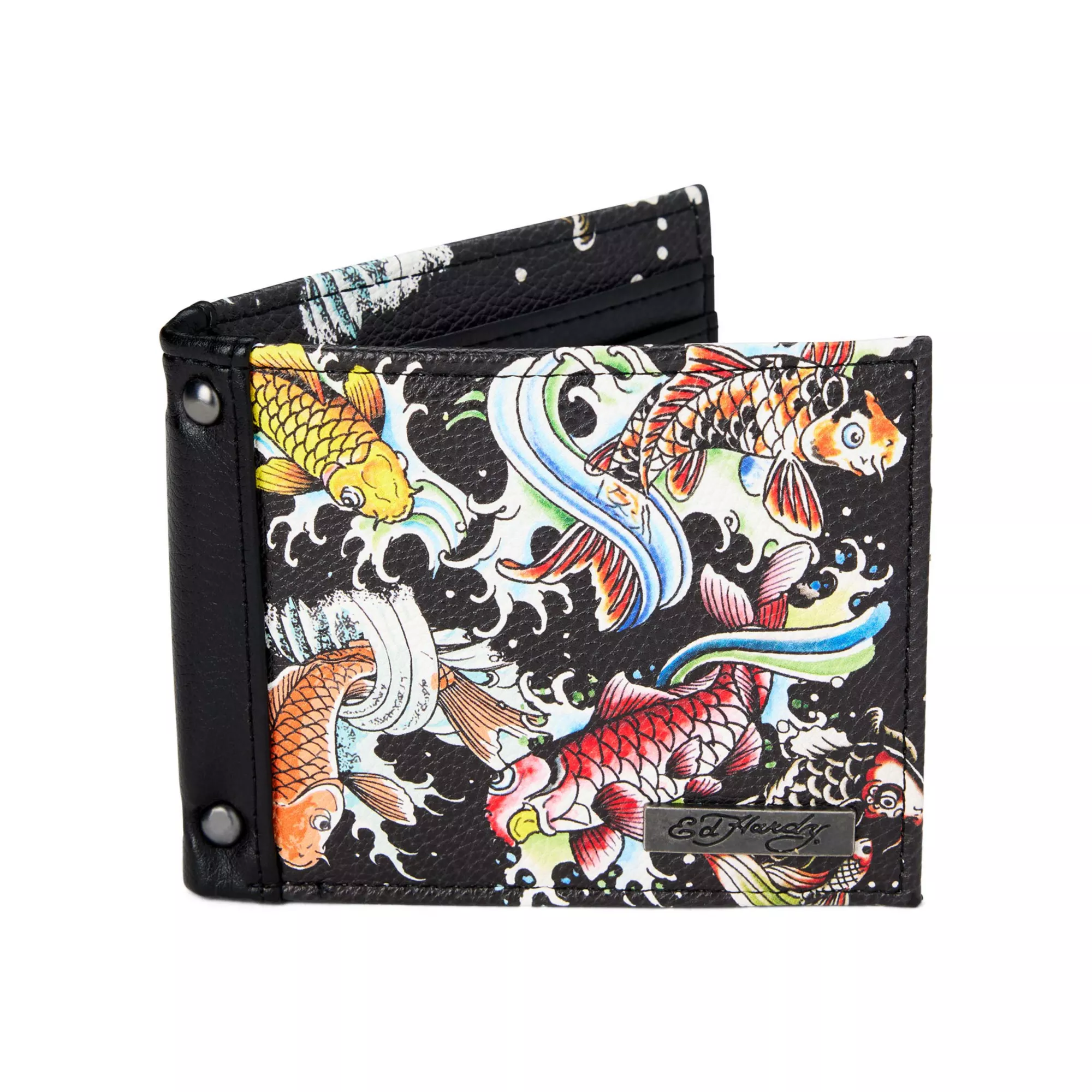 Ed Hardy Koi Fish Bifold Wallet